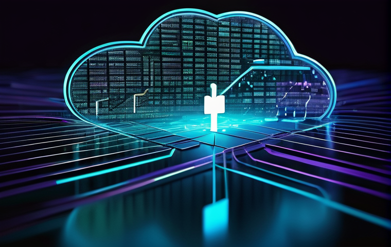 클라우드 컴퓨팅 기술 역량 개발 전략 - **Prompt:** "A visually stunning, futuristic data center or a digital cityscape meticulously constru...