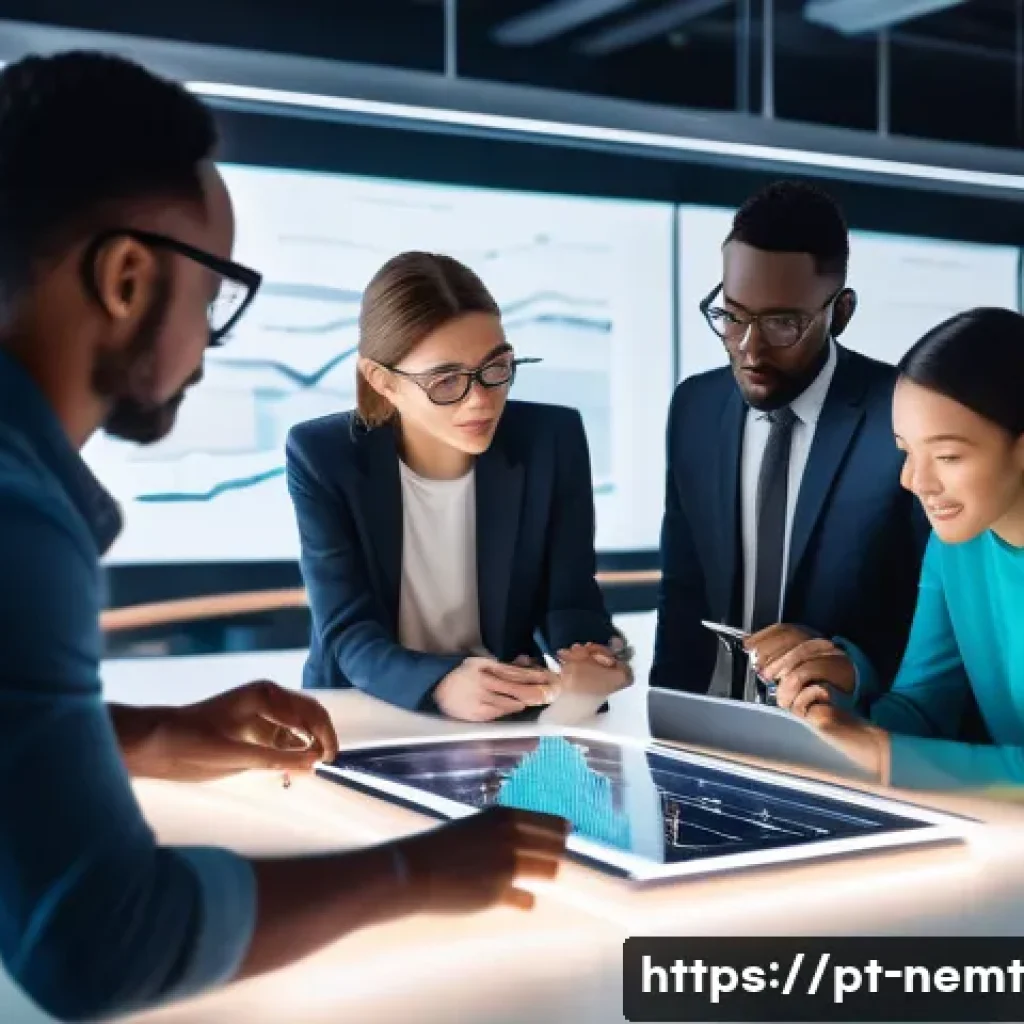 기술 역량 개발의 글로벌 동향 - **Prompt 1: The Evolving Digital Professional Landscape**
    "A vibrant, high-angle, cinematic shot...