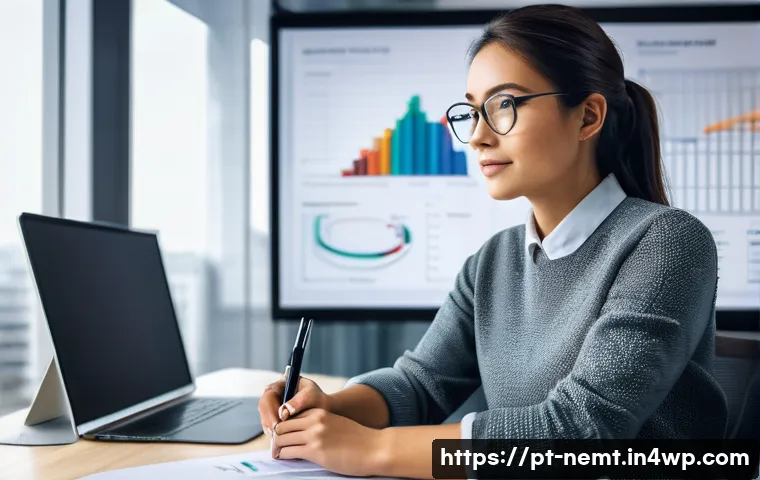 기술 역량 개발을 위한 성과 측정 방법 - **Prompt 1: Digital Self-Reflection and Goal Setting**
A focused, gender-neutral young professio...